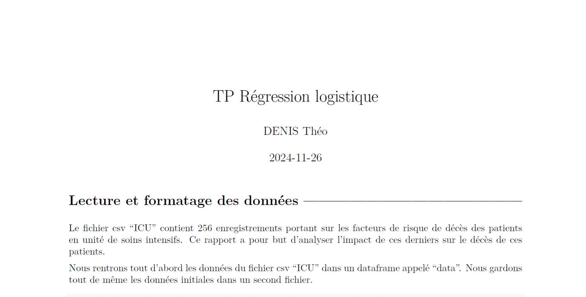 Régression logistique